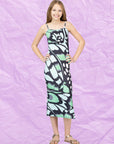 24sevenkid Girls Butterfly Print Spaghetti Strap Maxi Dress