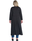 Long Duster Open Front Plus Size Knit Cardigan