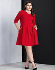 Perfect Fit and Flare Plus Size Pocket Dress