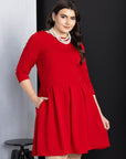 Perfect Fit and Flare Plus Size Pocket Dress
