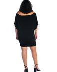 Convertible Bodycon Plus Size Mini Dress Ruffled Sleeve