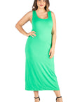 Racerback Plus Size Maxi Dress