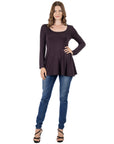 Long Sleeve Tunic Top For Women