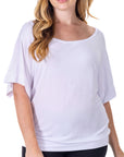 Loose Fit Dolman Top with Wide Sleeves