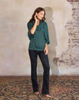 Cowl Neck Dolman Sleeve Sweater Top