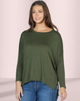 Oversized Long Sleeve Dolman Top