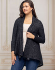Open Front Long Sleeve High Low Cozy Cardigan