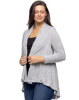 Open Front Long Sleeve High Low Cozy Cardigan