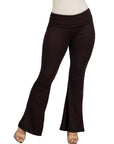 Bell Bottom Foldover Waist Comfortable Pants