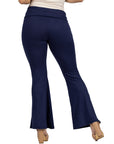 Bell Bottom Foldover Waist Comfortable Pants