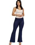 Bell Bottom Foldover Waist Comfortable Pants