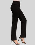 24seven Comfort Apparel Womens Comfortable Stretch High Waist Dress Pants