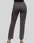 24seven Comfort Apparel Womens Comfortable Stretch High Waist Dress Pants