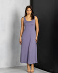 Scoop Neck Sleeveless Maxi Dress with Pockets