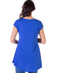 Scoop Neck High Low Maternity T Shirt