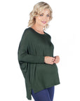 Oversized Long Sleeve Maternity Dolman Top