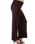 Womens Comfortable Solid Color Maternity Palazzo Pants