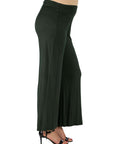 Womens Comfortable Solid Color Maternity Palazzo Pants