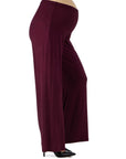 Womens Comfortable Solid Color Maternity Palazzo Pants