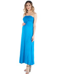 Sleeveless Empire Waist Maternity Maxi Dress