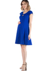 Maternity Dress with Keyhole Neck