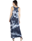 Tie Dye Fitted Razorback Maternity Maxi Dress