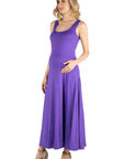Slim fit A Line Sleeveless Maternity Maxi Dress