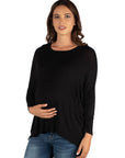 Oversized Long Sleeve Maternity Dolman Top