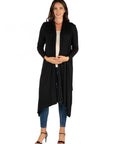 Extra Long Open Front Maternity Cardigan