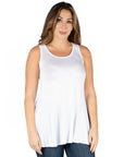 Plus Size Sleeveless Tunic Tank Top