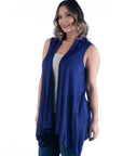Plus Size Asymmetric Open Front Cardigan