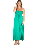 Plus Size Strapless Maxi Dress