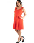 Sleeveless Plus Size Dress with Pockets