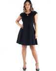 Keyhole Neck Plus Size Dress