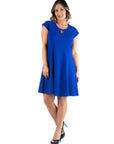 Keyhole Neck Plus Size Dress