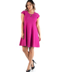 Keyhole Neck Plus Size Dress
