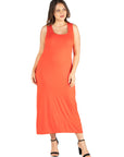 Racerback Plus Size Maxi Dress