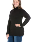 Classic Womens Plus Size Long Sleeve Turtleneck