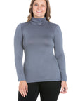 Classic Womens Plus Size Long Sleeve Turtleneck