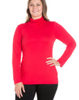 Classic Womens Plus Size Long Sleeve Turtleneck