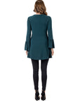 Long Bell Sleeve High Low Tunic Top