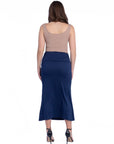 Womens Comfortable Foldover Maxi Skirt