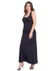 Scoop Neck Sleeveless Maxi Dress with Pockets
