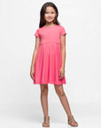 Girls Flowy Short Sleeve Girls Dress