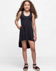 24sevenkid Girls High Low Sleeveless Pocket Dress