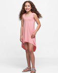 24sevenkid Girls High Low Sleeveless Pocket Dress