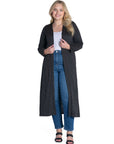 Long Duster Open Front Plus Size Knit Cardigan