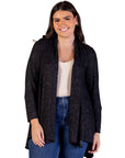 Plus Size Open Front Long Sleeve High Low Cozy Cardigan