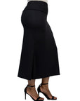 Comfortable Plus Size Foldover Maxi Skirt