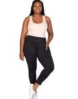 Plus Size Side Pocket Ankle Length Yoga Pant Leggings